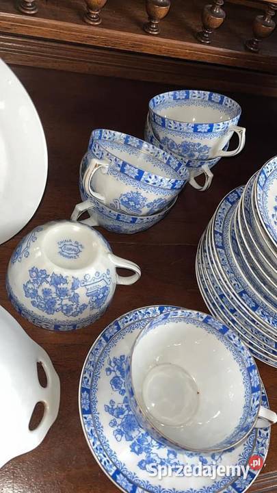 Filiżanka z talerzem SORAU China Blau Seria Porcelana i szkło Porcelana i szkło
