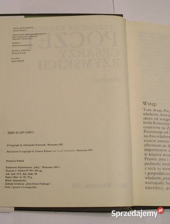 POCZET CESARZY RZYMSKICH ALEKSANDER KRAWCZUK łódzkie Łódź