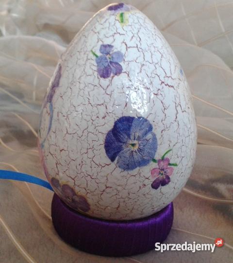 Jajko 12 wielkanocne pisanka decoupage REKODZIEL świętokrzyskie Krajno-Parcele