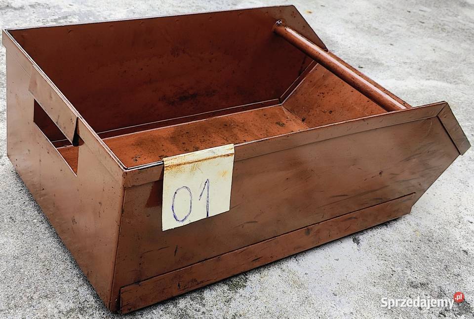 SKRZYNKA POJEMNIK MAGAZYNOWY METALOWY STALOWY