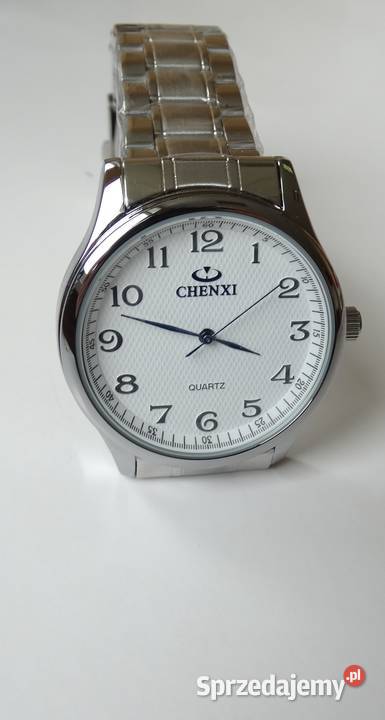 Klasyczny zegarek męski damski 38mm biała tarcza lubuskie Gorzów Wielkopolski