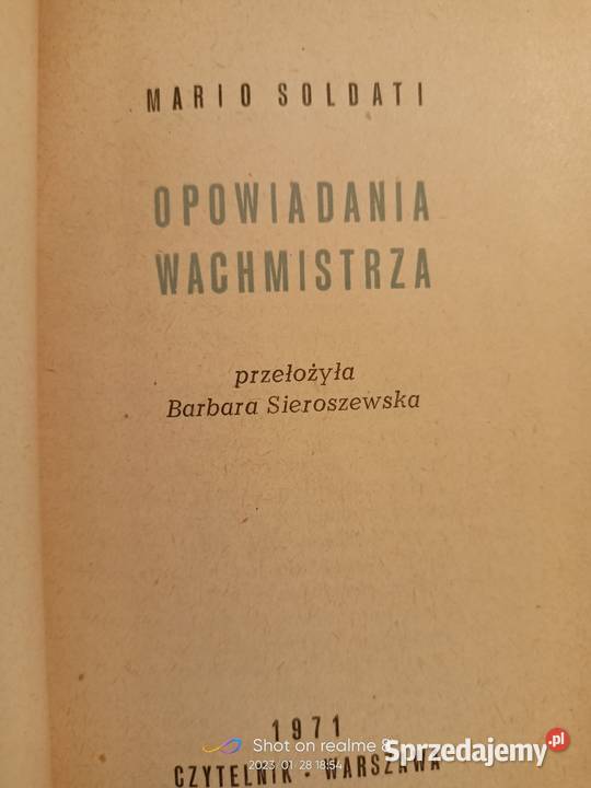 Opowiadania wachmistrza Soldati sprzedam