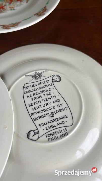 Talerz Burgess Leith Lth of Staffordshire Porcelana i szkło Gdańsk