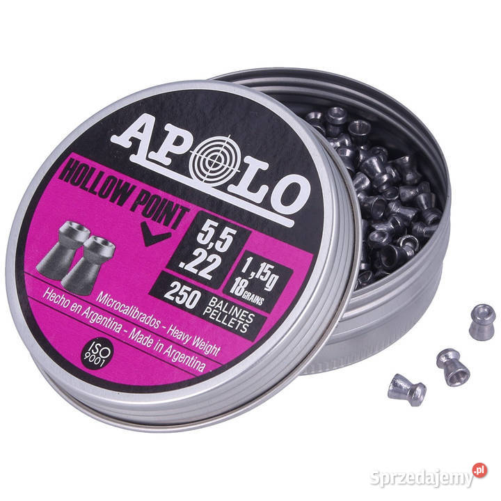 Śrut Apolo Hollow Point 55 mm 250 115g180gr Maciejowice