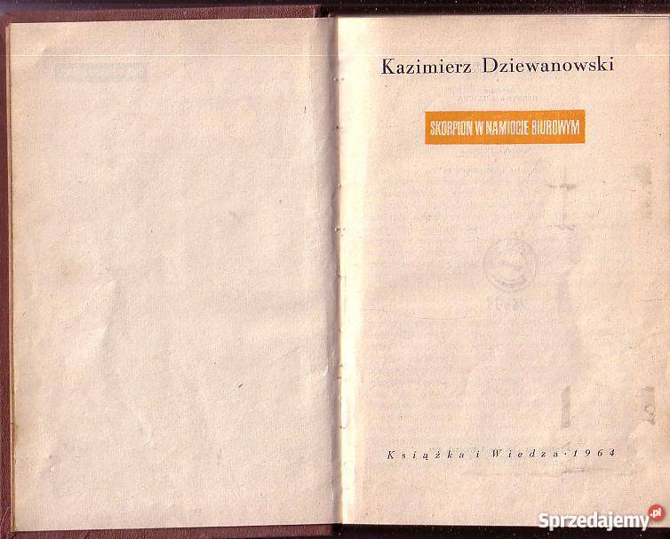 9237 SKORPION W NAMIOCIE BIUROWYM KAZIMIERZ małopolskie Czyrna