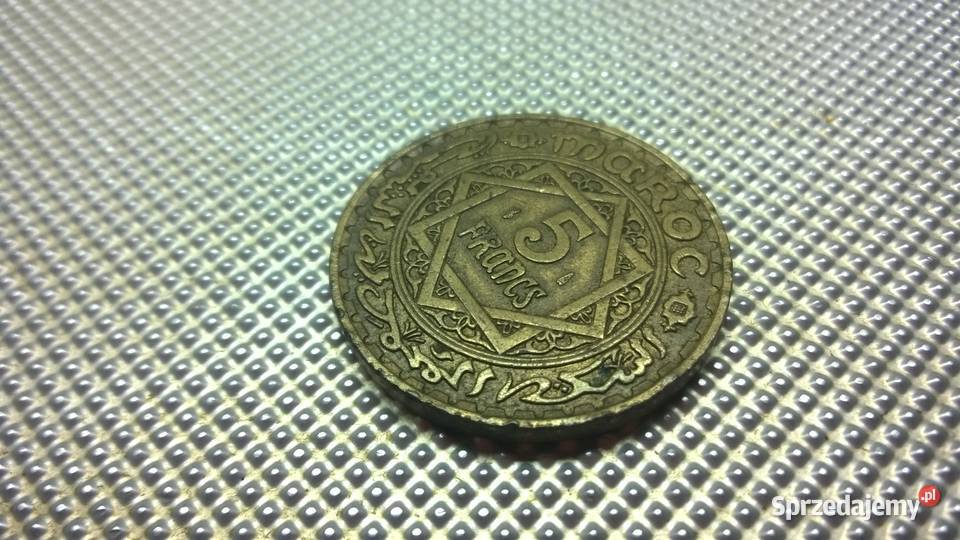 MONETA Maroko 5 franków 1365 1946 063