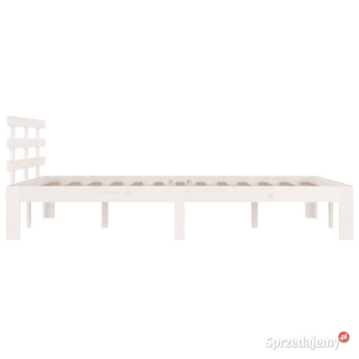 Rama łóżka biała lite drewno 180x200 WM814770 Warszawa