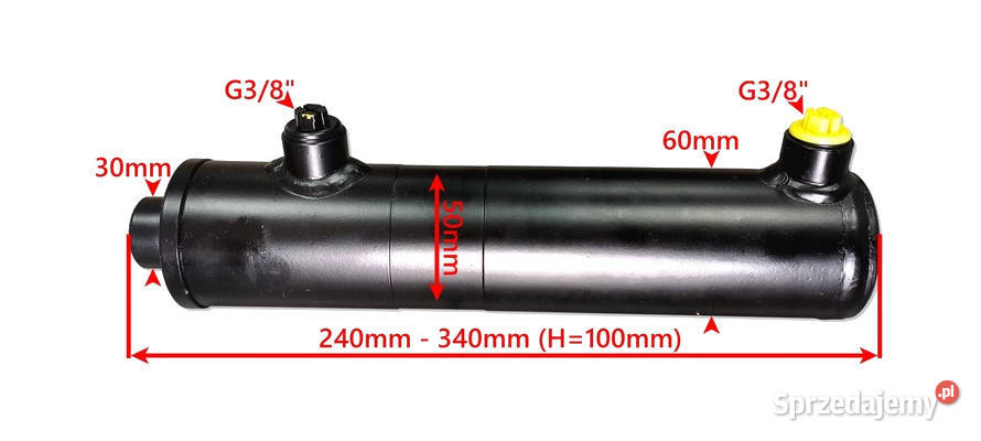 SIŁOWNIK HYDRAULICZNY SMTG 50x30x100 L 240mm