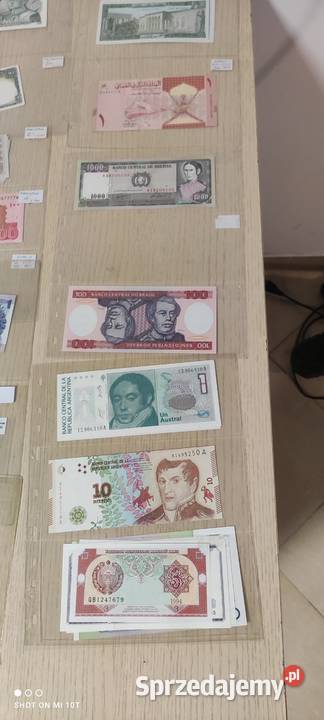 Banknoty Europa Egzotyka pojedyńcze serie UNC Miłcz sprzedam