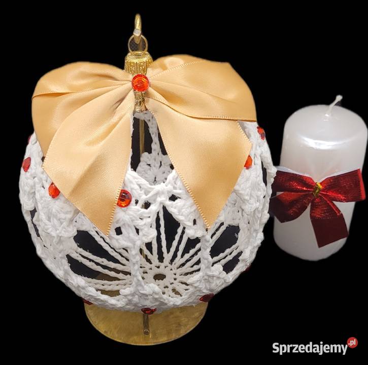 Bombka na stojaku ręcznie wykonana Krzywaczka sprzedam