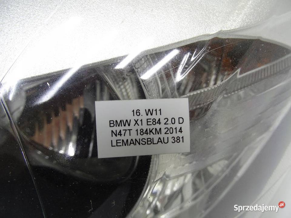 LAMPA LEWY PRZÓD LEWA PRZEDNIA 7290235 BMW X1 Lampy przednie małopolskie