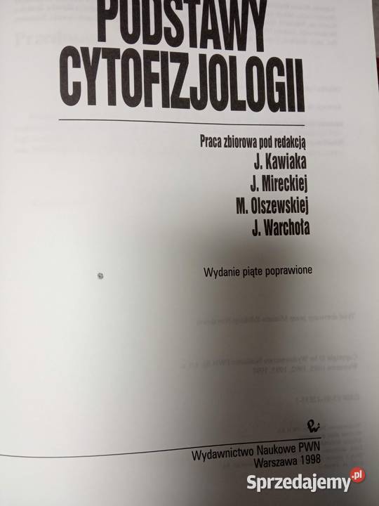 Podstawy cytofizjologii medycyna kolekcjonerskie Warszawa