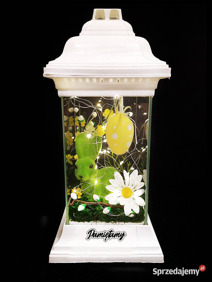 ZNICZ WIELKANOCNY Biały z dekoracją Wielkanoc i Świdnica sprzedam