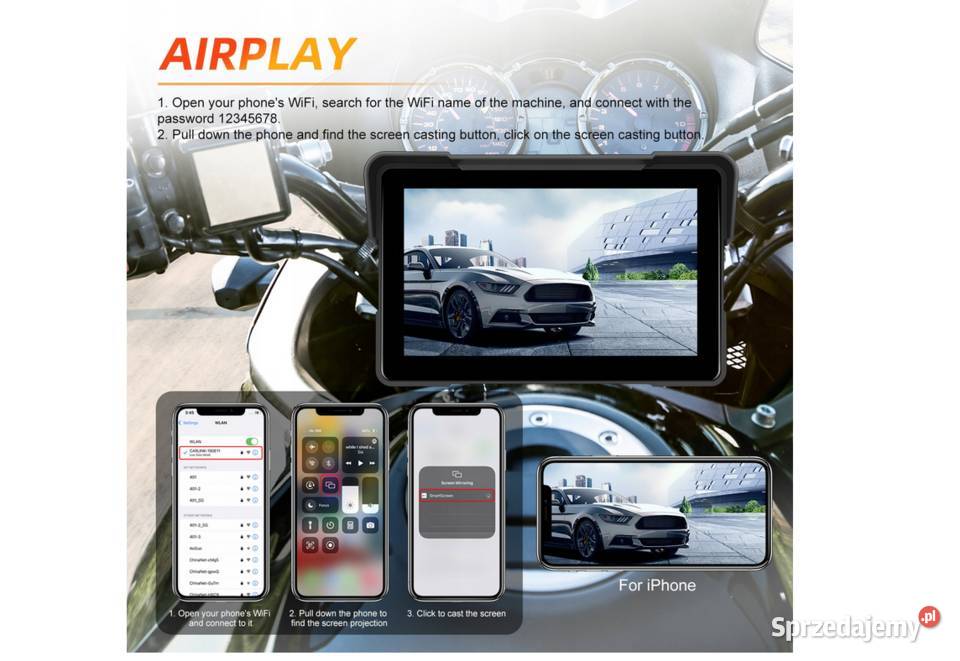 TABLET EKRAN CARPLAY ANDROID AUTO MONITOR