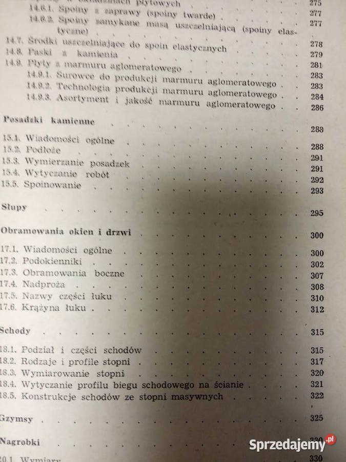 Kamieniarstwo książki używane kolekcjonerskie