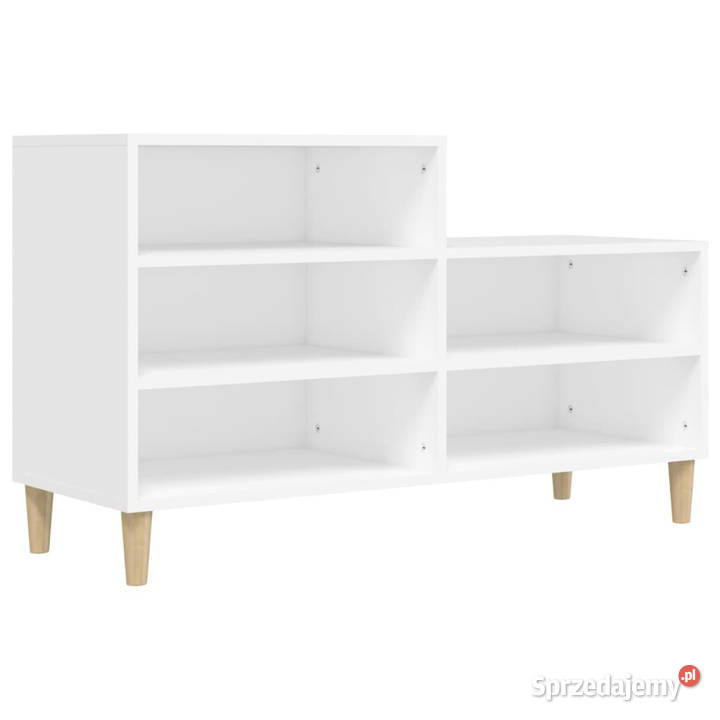 Półka na buty biała 102x36x60 materiał Warszawa