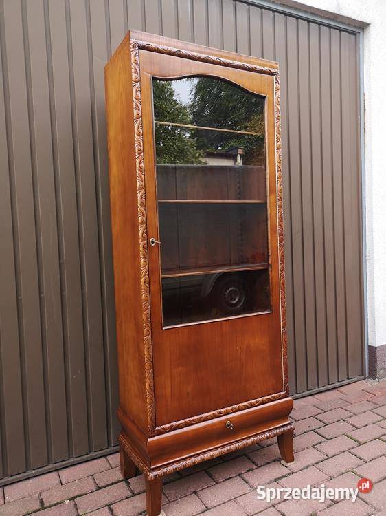 Witryna Biblioteka Słupek ArtDeco Stara Antyk wielkopolskie