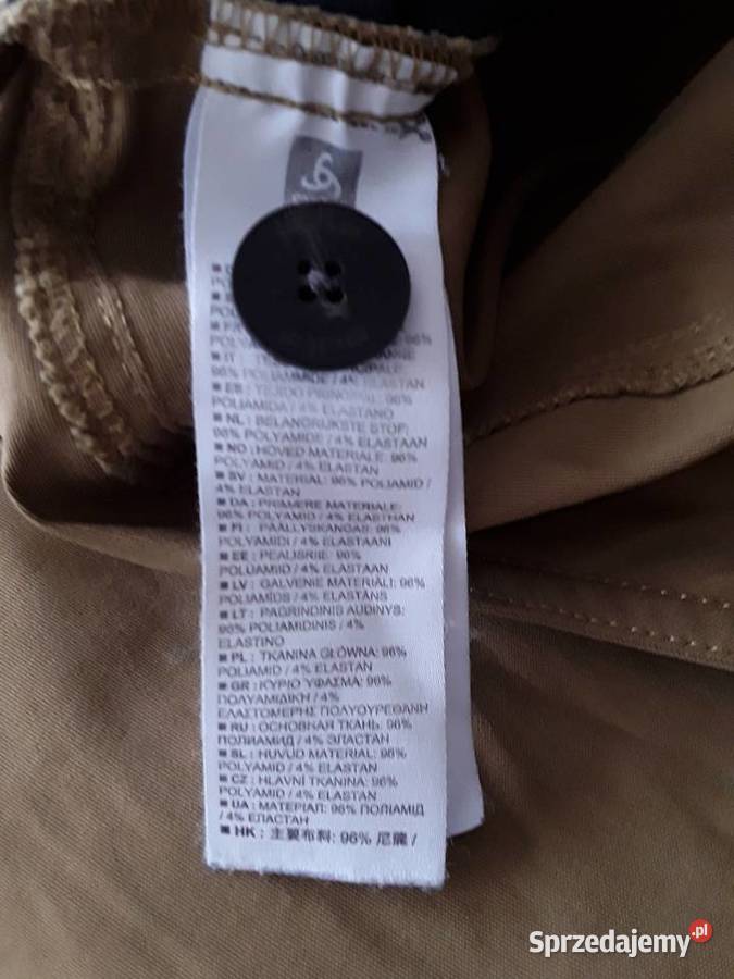 Spodnie musztardowe r36 Odlo Warszawa