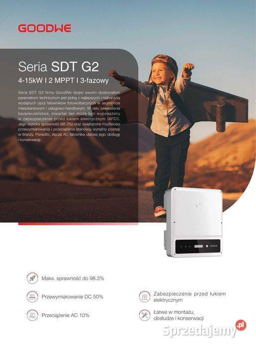 Falownik GoodWe GW10KTDT trójfazowy 3F seria SDT