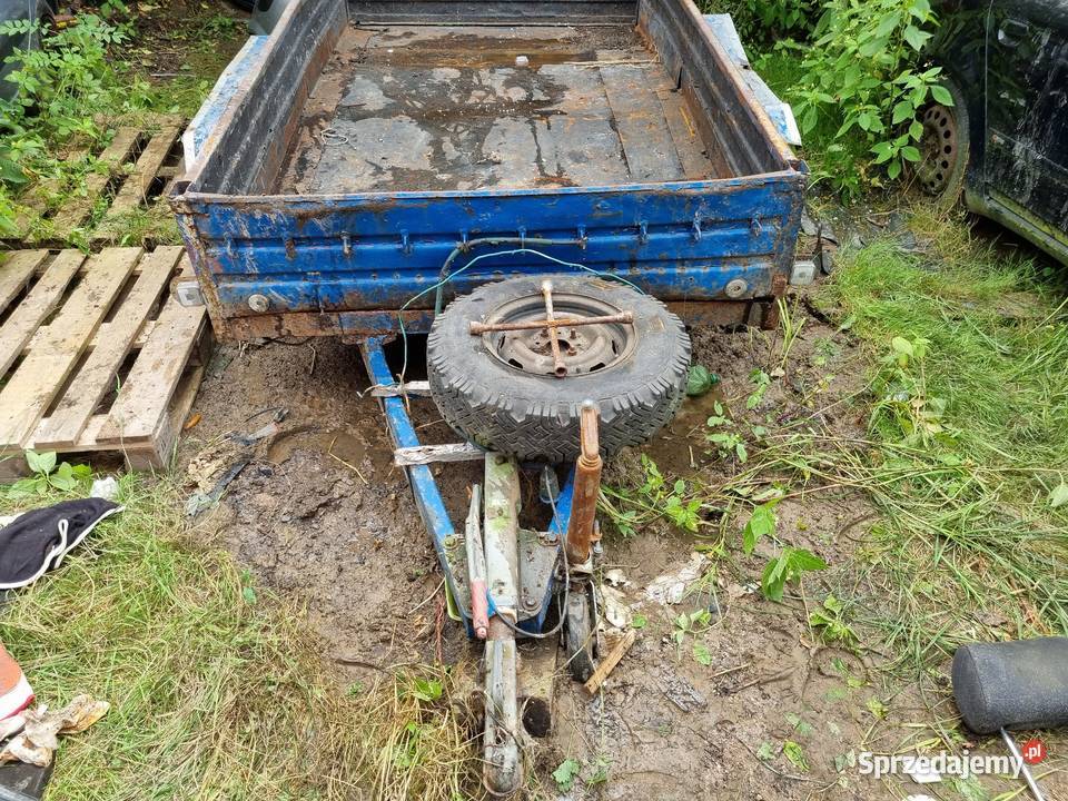 Przyczepa Przyczepka Mocna 2 Osie Burty Stalowe małopolskie Skawina sprzedam