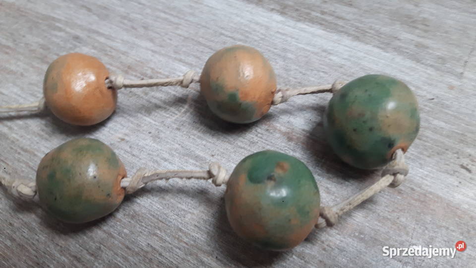 Naszyjnik ceramiczny ręcznie wykonany Otwock
