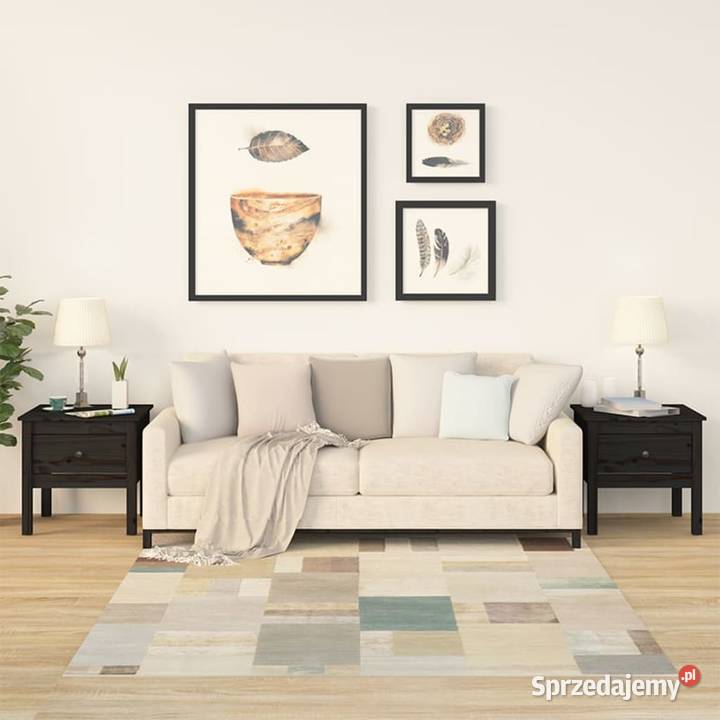 vidaXL Stoliki boczne 2 czarne 50x50x49 Warszawa