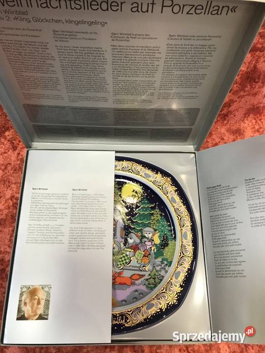 Talerz Rosenthal Bjrn Wiinblad Kolędy na Pozostałe świętokrzyskie Kielce