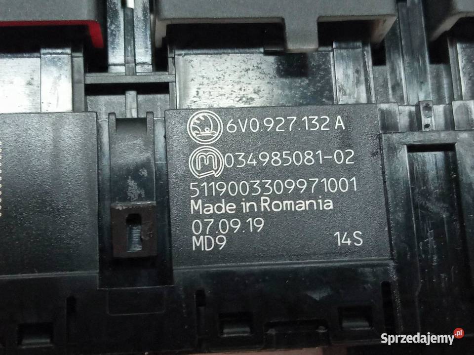 PRZEŁĄCZNIK START STOP AWARYJNYCH KPL 6V0927132A