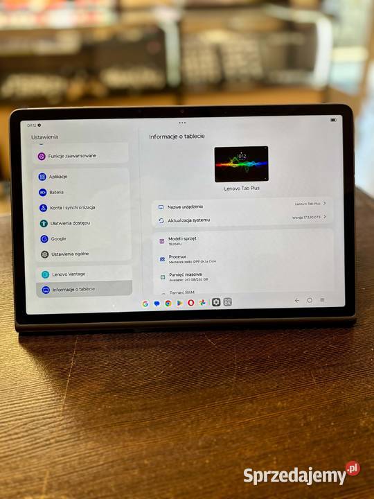 Tablet Lenovo Tab Plus 115 8 GB 256 GB srebrny Elbląg sprzedam