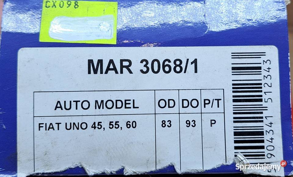 MAR 30681 ŁOŻYSKO KOŁA PRZÓD FIAT UNO 19831993 Piasty i łożyska kół Mielęcin