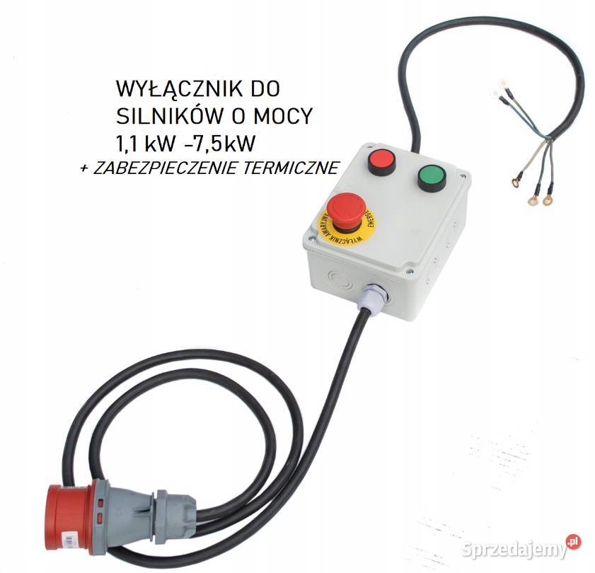 WŁĄCZNIK siłowy z grzybkiem wyłącznik 3fazowy Skawina