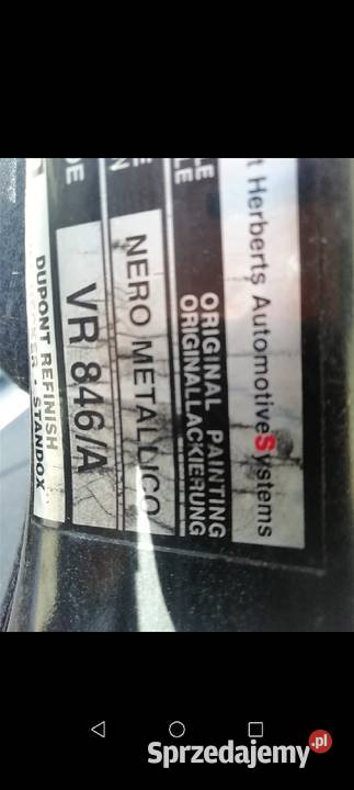 Alfa Romeo 156 Drzwi błotnik maska Nero lubelskie