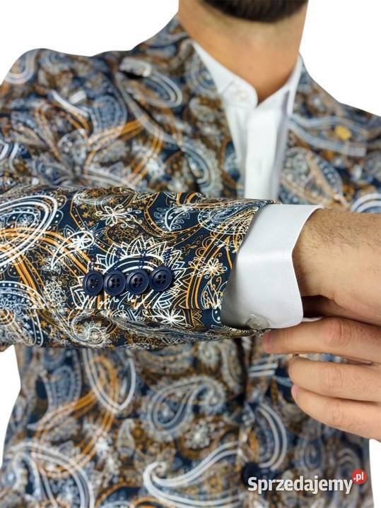 MARCO MILANO Marynarka męska C25 paisley Ostrów Wielkopolski