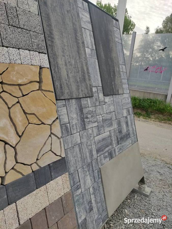 Płyta tarasowa betonowa 100507 45 sztuka bazalt Architektura ogrodowa Myślenice