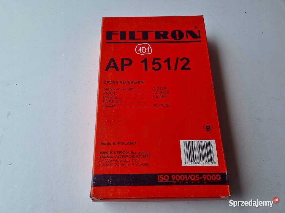 FILTR POWIETRZA Ford Fiesta III 16 16V 18 16V Rudka