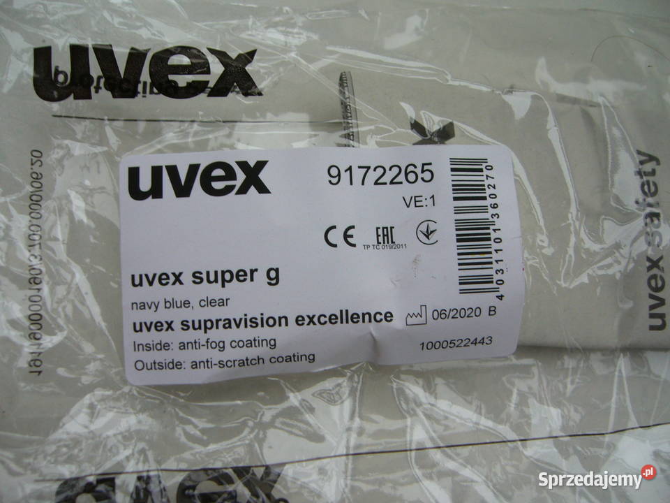 Okulary ochronne Uvex super g