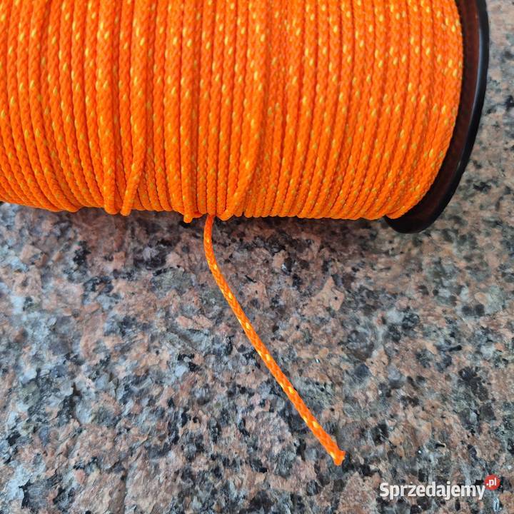 Sznurek brukabarski 100 mb 18 mm Pomarańczowy śląskie