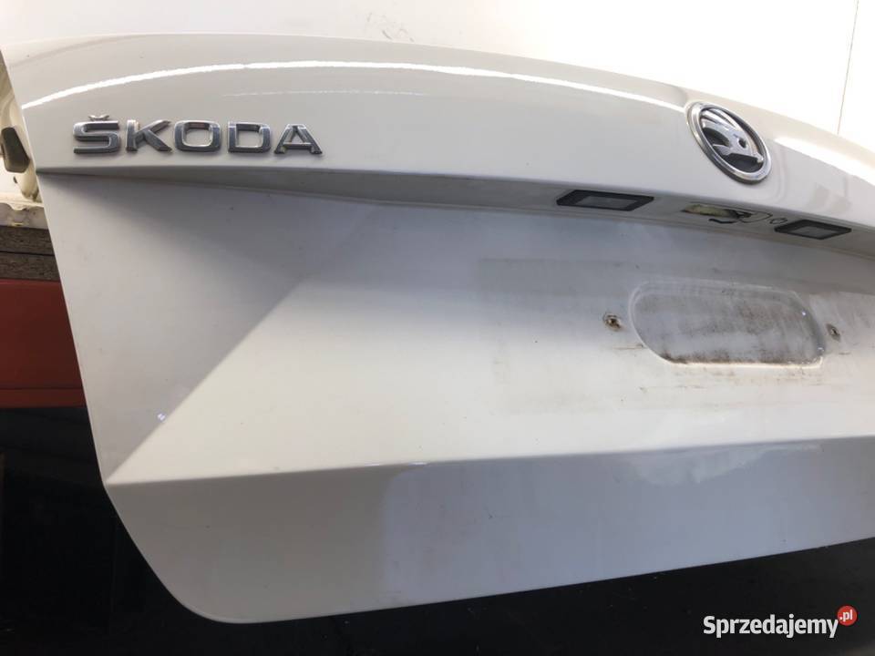 KLAPA TYŁ SKODA RAPID Hatchback BIAŁY Candy podkarpackie