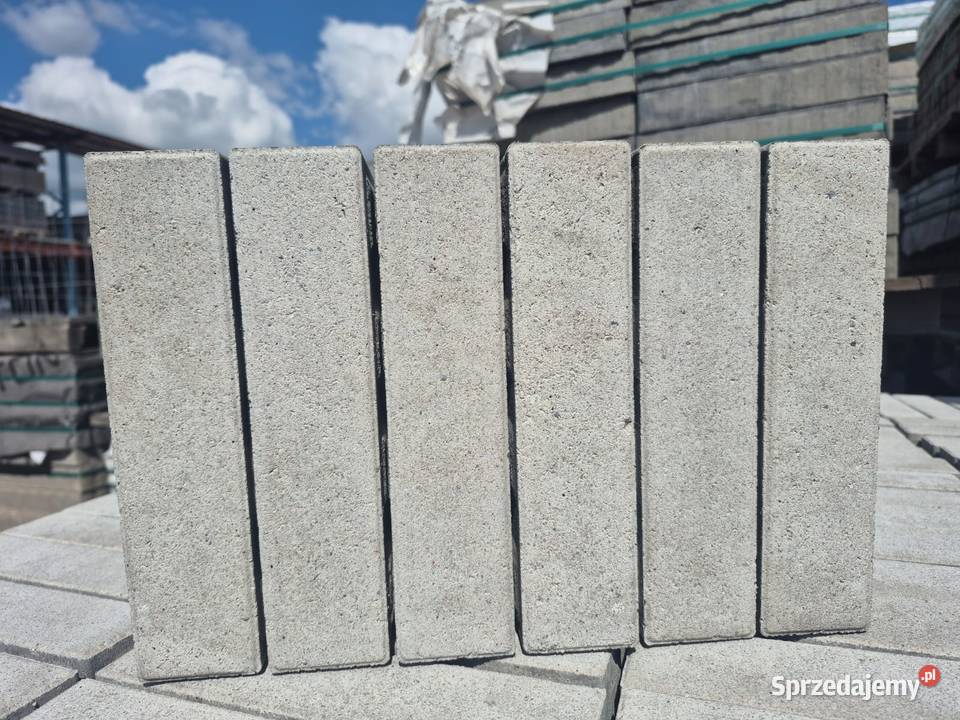 Palisada Betonowa Linea kolor biały 225x55 Wielogóra