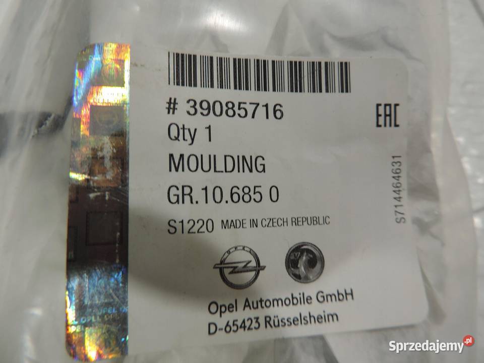 osłona słupka drzwi lewa przód OPEL ASTRA K NOWA osobowe