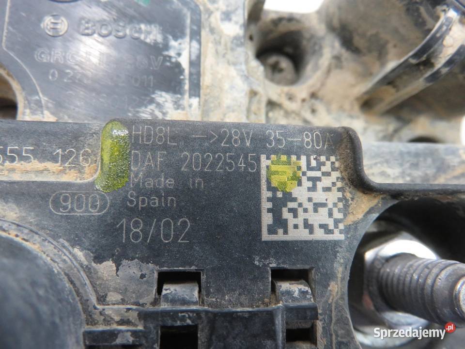 ALTERNATOR DAF CF FT 480 MX13 355 H2 2022545 Układ elektryczny silnika małopolskie