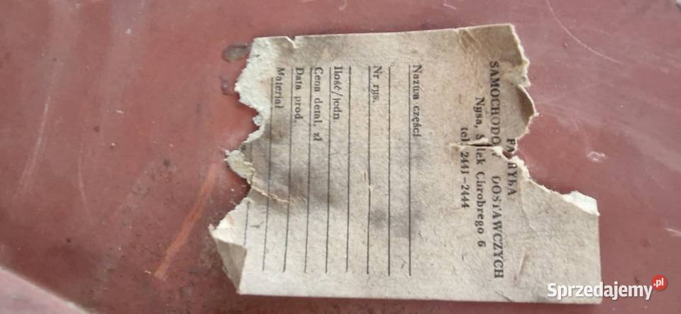 Nadkole przednie prawe Nysa 522 oryginalne nowe Gdańsk