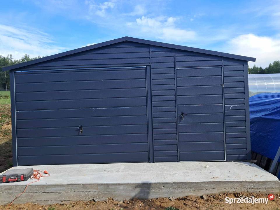 Garaż blaszany 5x5 Wzmocniony PROFILAMI Białystok