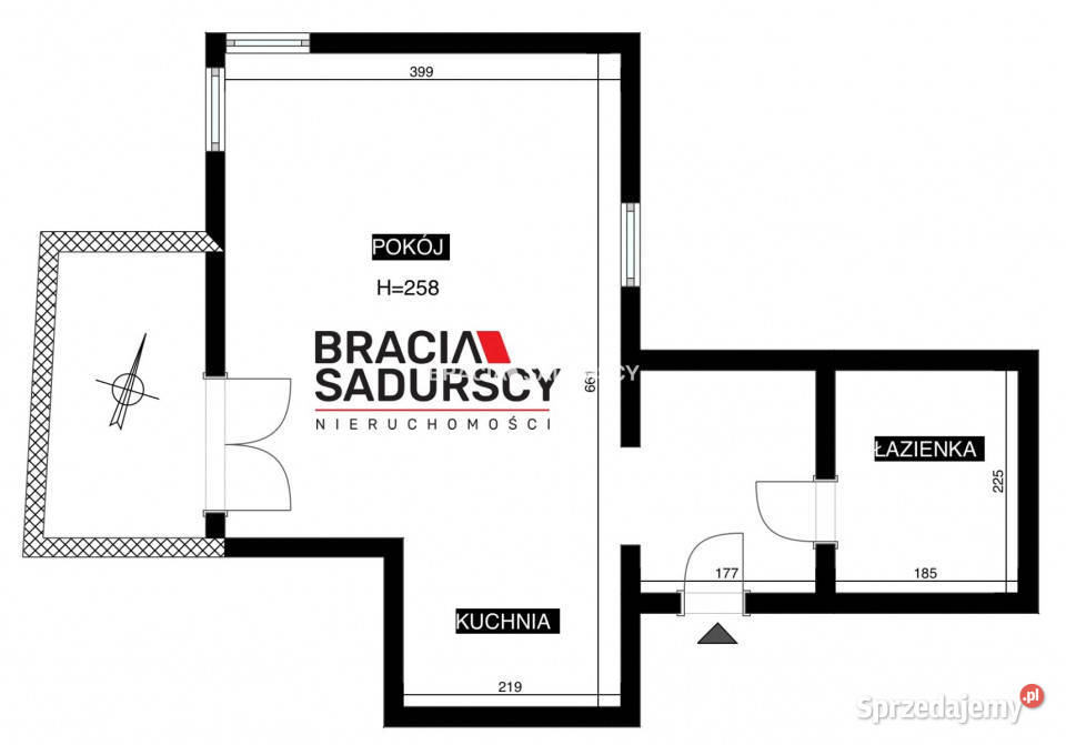 sprzedaży mieszkania 3075m2 1 pokój Niepołomice Sprzedaż