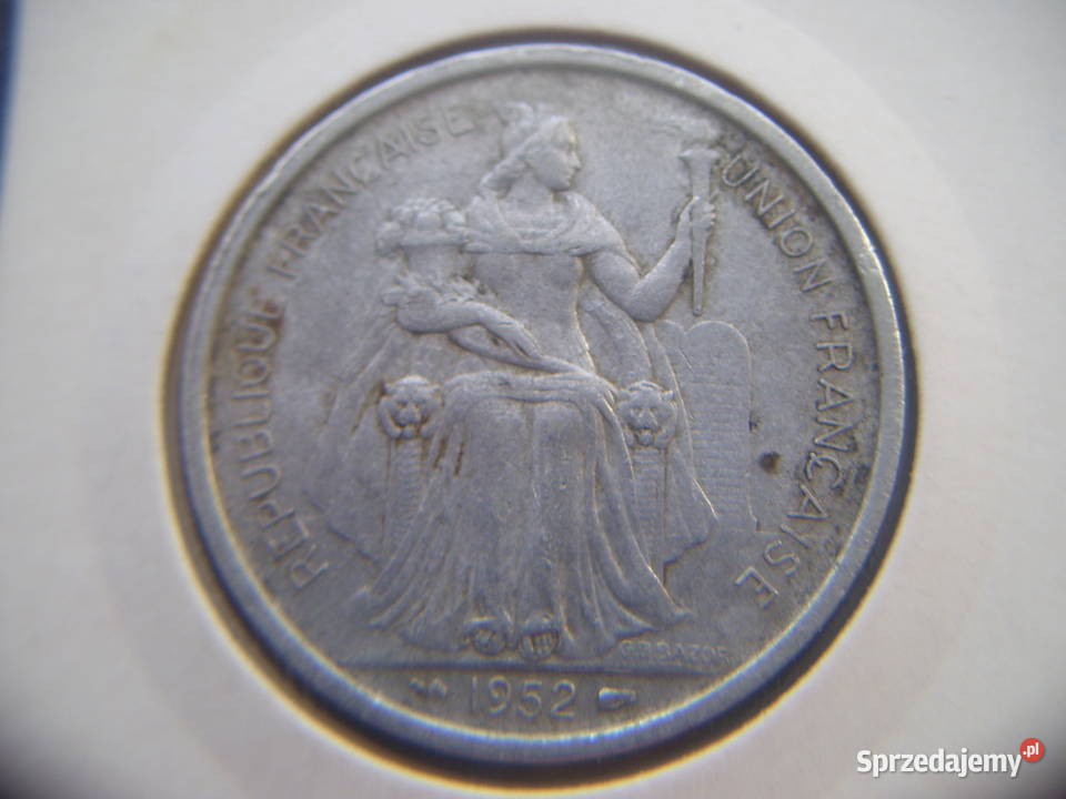 Stare monety 5 frank 1952 Nowa Kaledonia podkarpackie Lesko