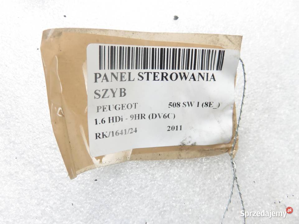 PANEL SZYB PEUGEOT 508 96662118ZD osobowe