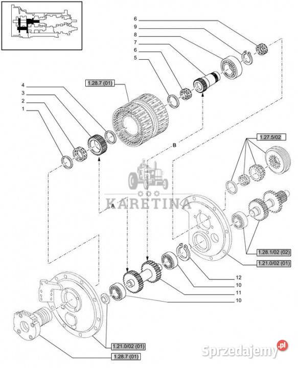 Holland T6010 Kolo zebate napedz 87396940 sprzedam