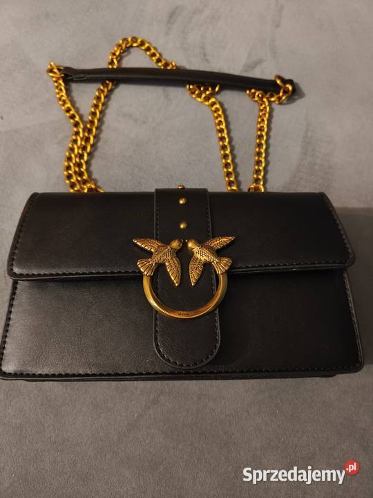 Torebka mała czarna listonoszka okucia w kolorze Na ramię  Wrocław