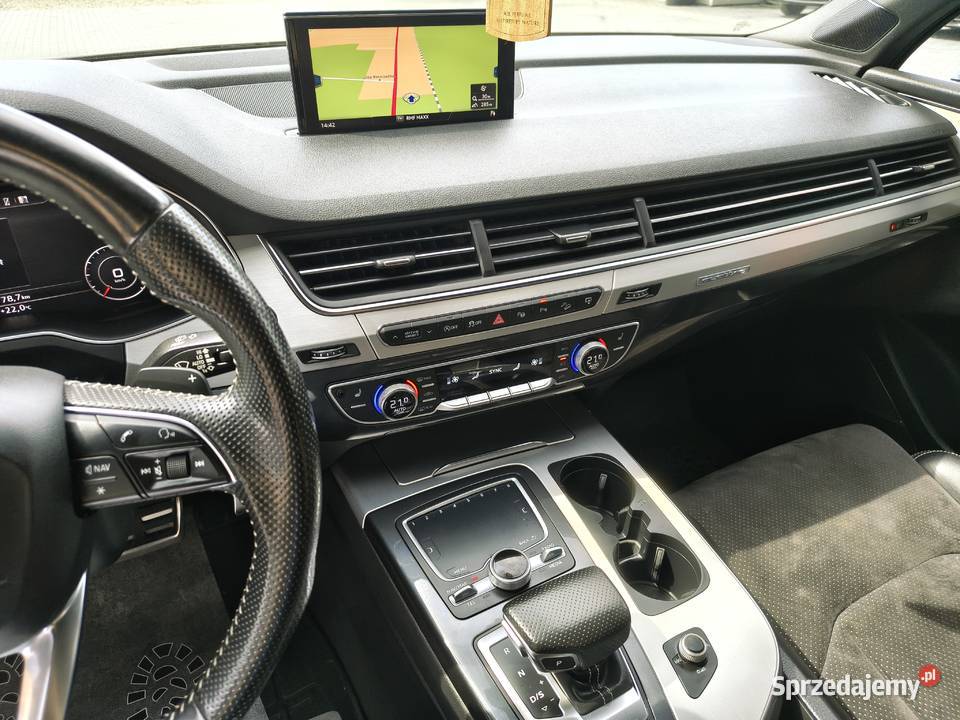 Audi Q7 Salon Matrix Automat SLINE Perfekcyjny bluetooth