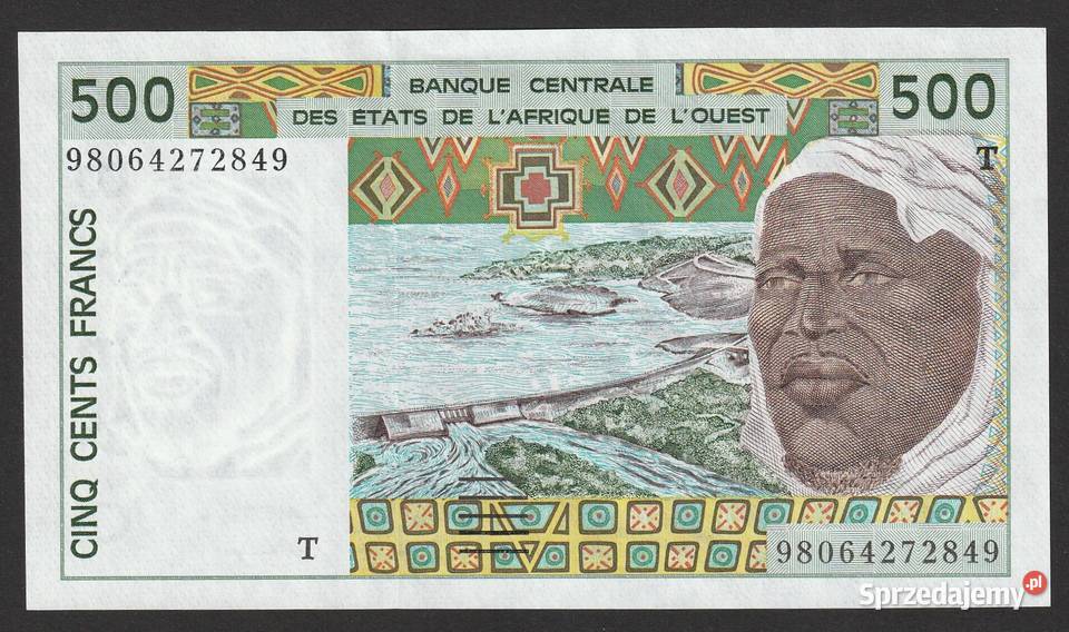 TOGO 500 franków 1998 STAN BANKOWY UNC